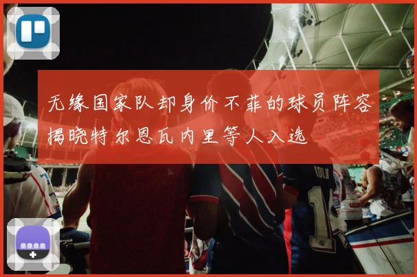 无缘国家队却身价不菲的球员阵容揭晓特尔恩瓦内里等人入选